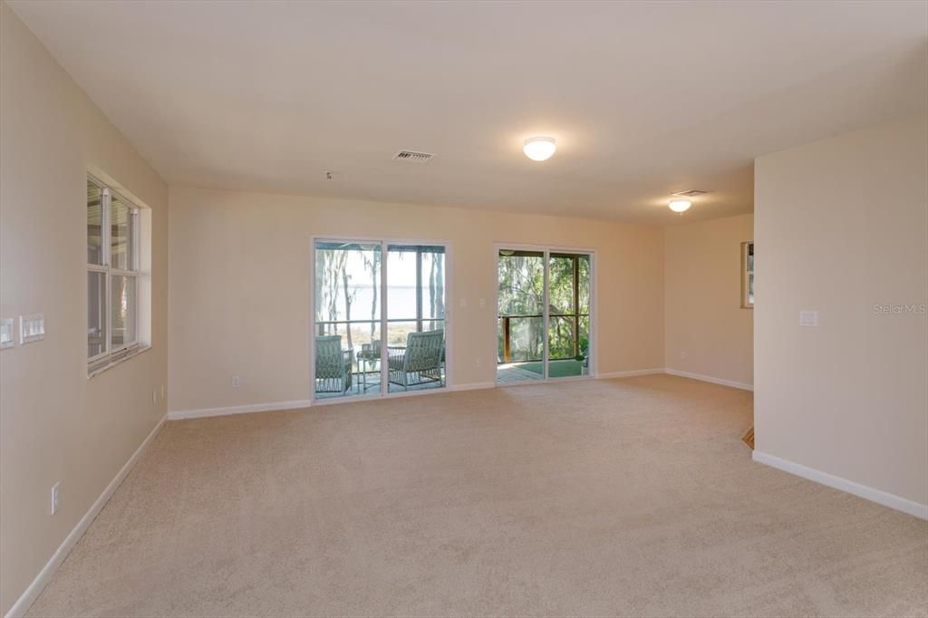Oversized Family Room with space to create a small 3rd bedroom if so desired.