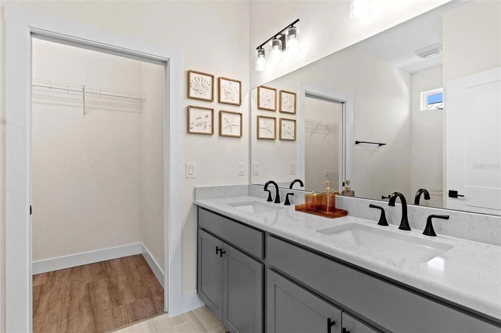 Primary Bathroom with Dual Sinks