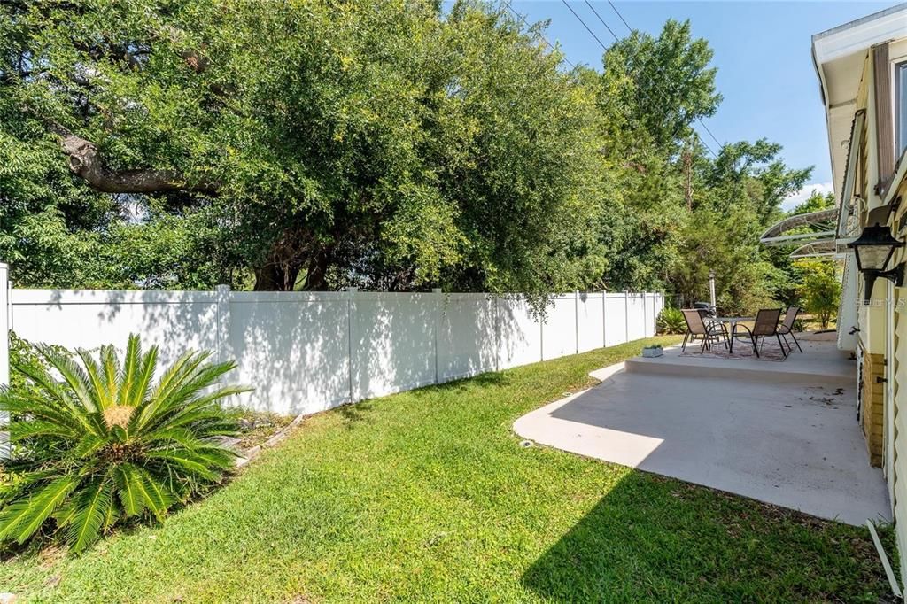 outdoor area for entertaining