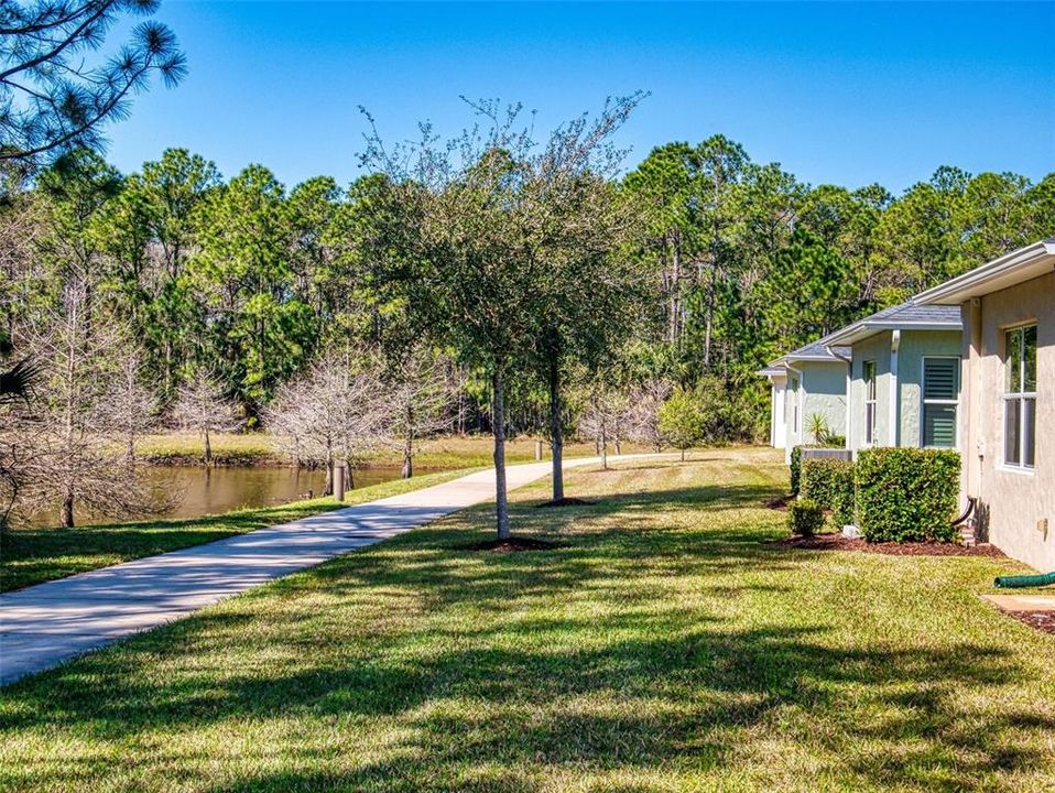 WALKING TRAIL AND POND W FOUNTAIN