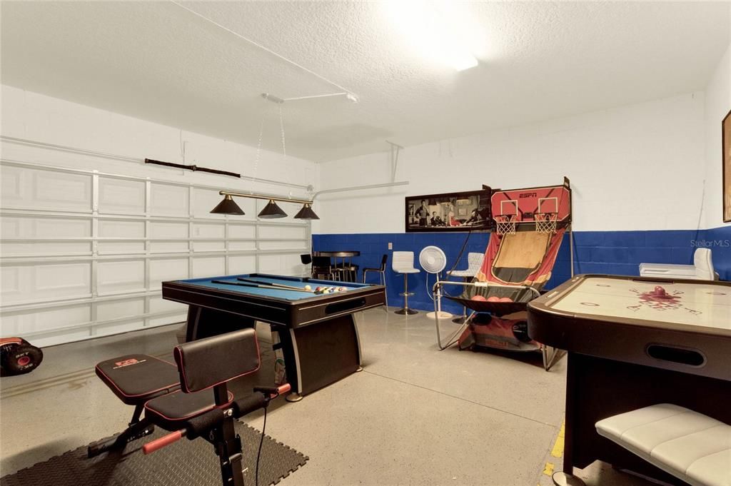 Garage and Game Room