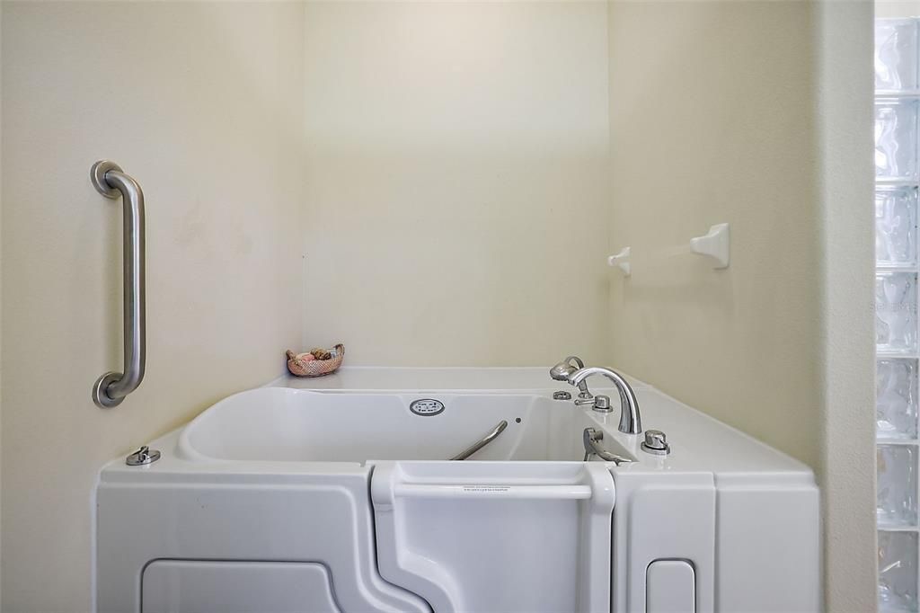 Walk In Tub in Owners Private Bathroom