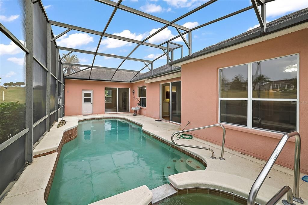 Enclosed Florida Room with direct access to your private pool