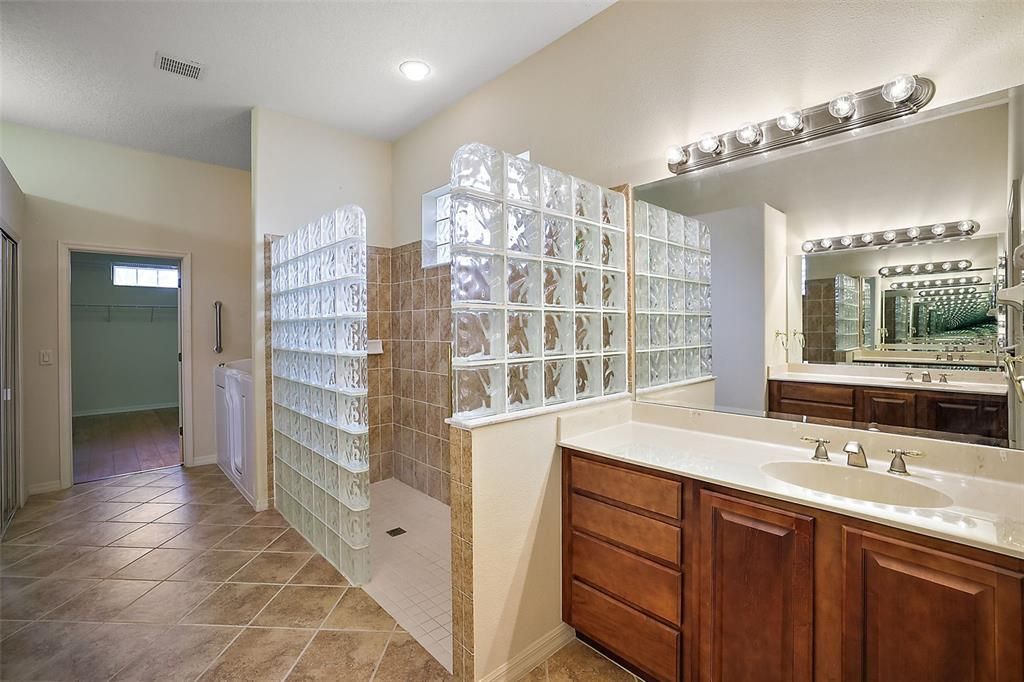 Owners Bathroom with walk in shower