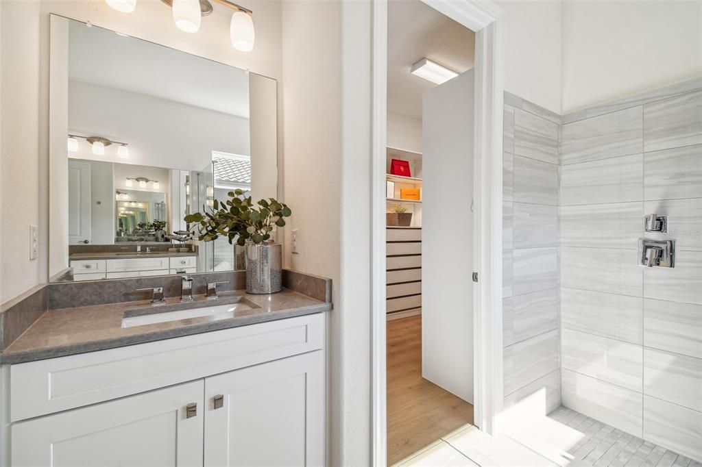 Second vanity in master bathroom.