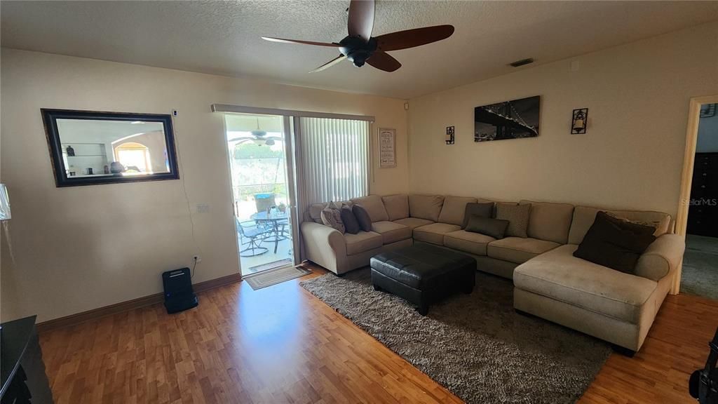 Living area Kitchen view