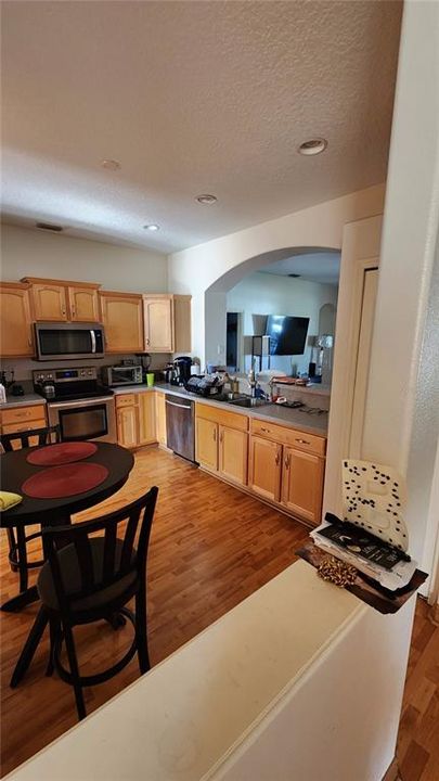 Front entry kitchen view