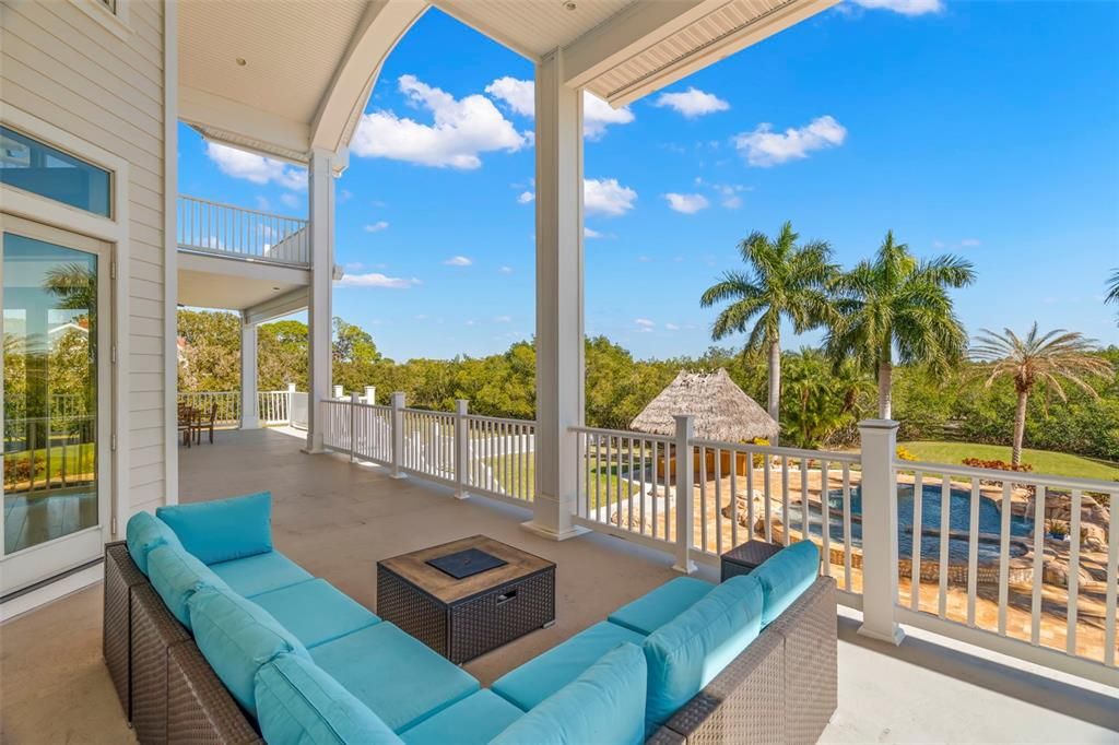 Sitting area on 2nd floor offers breathtaking views of natural Florida Beauty.