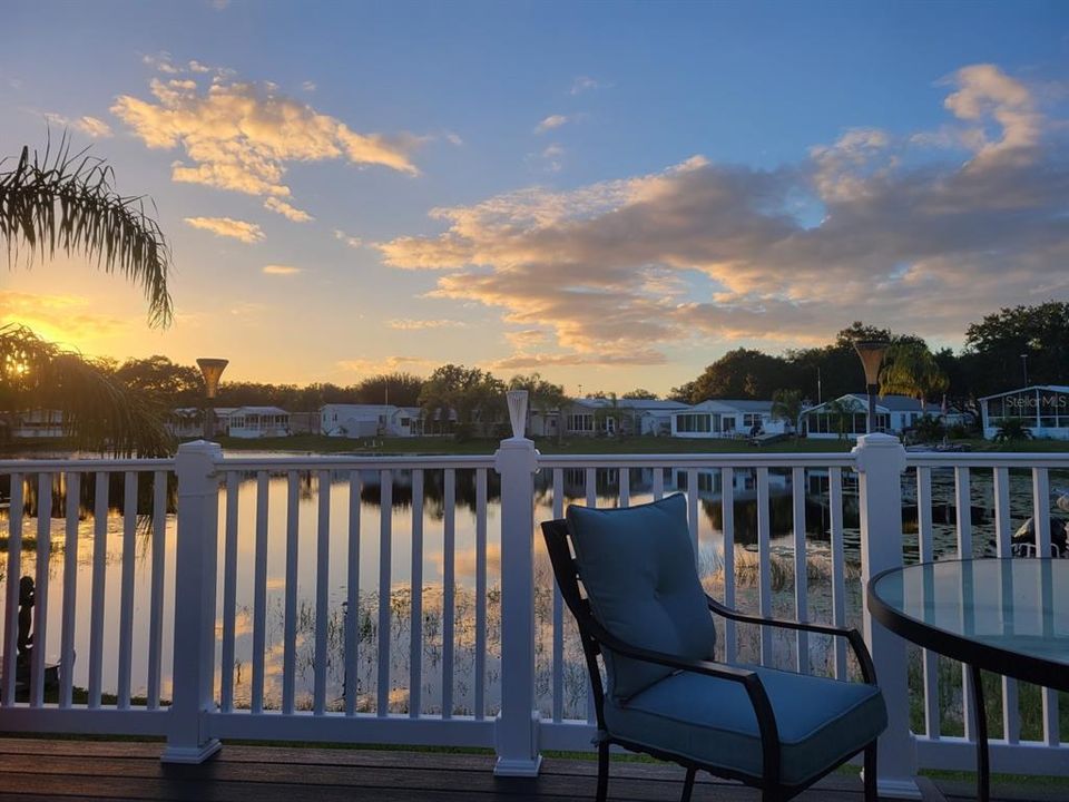 Sunset View from Deck