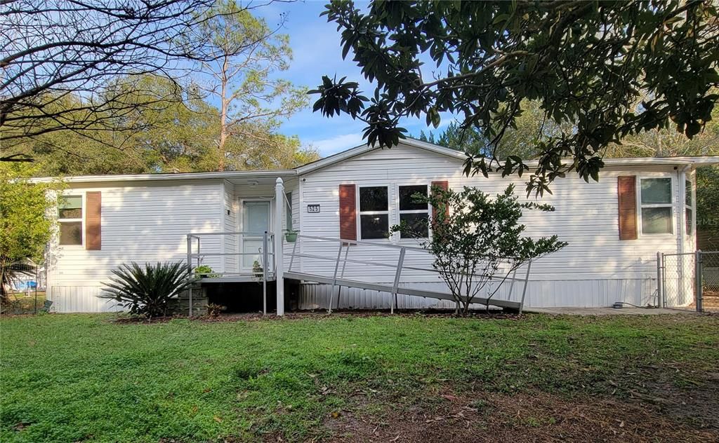 Front of Home at Fence Line