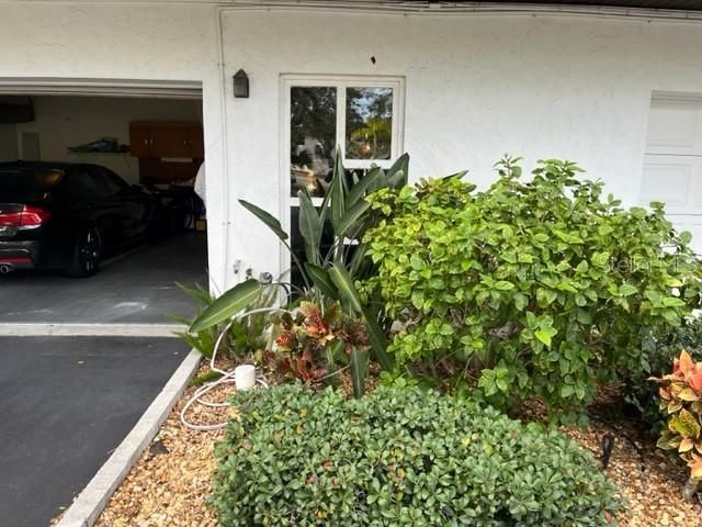 Entry to house thru garage