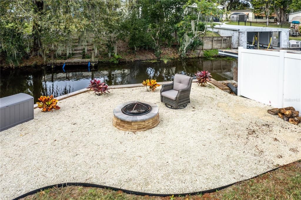 Firepit and patio