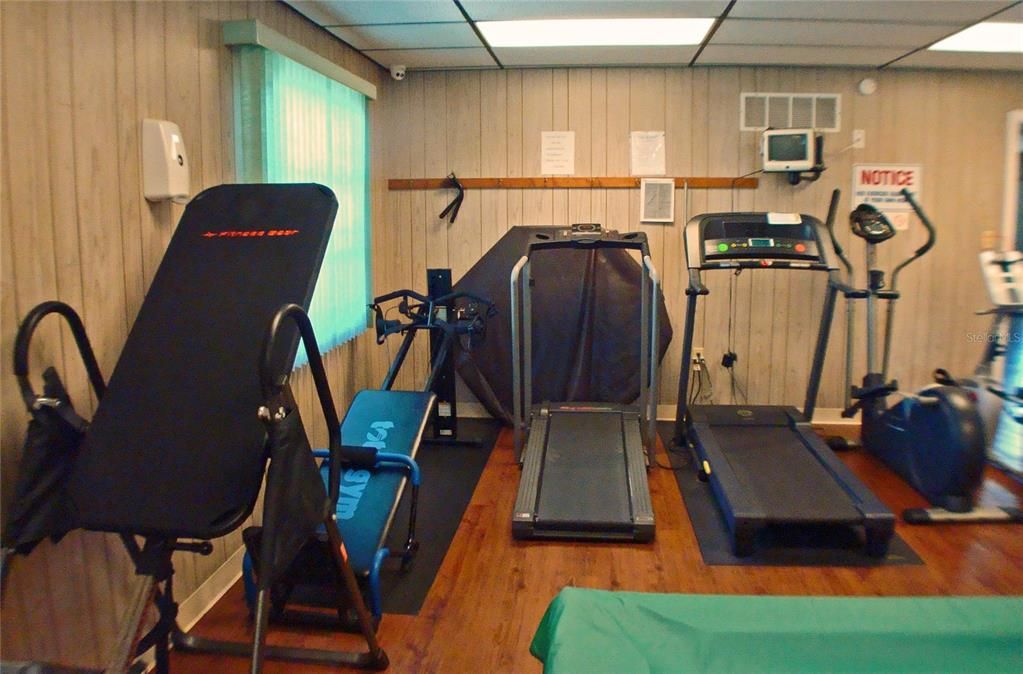 Exercise room in clubhouse
