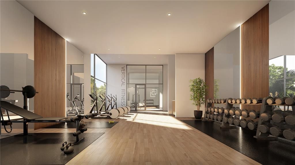 Two-Room Fitness Center with State-Of-The-Art Fitness Center & Yoga Studio