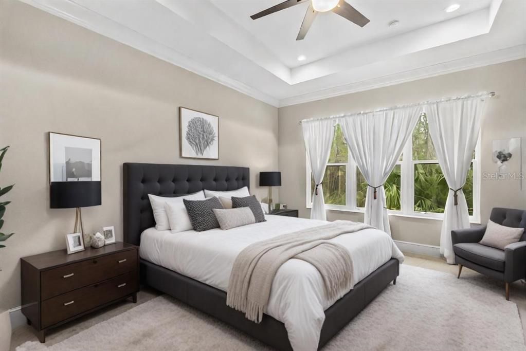 Master Bedroom Suite w/Different Furnishings (Staged Photo)