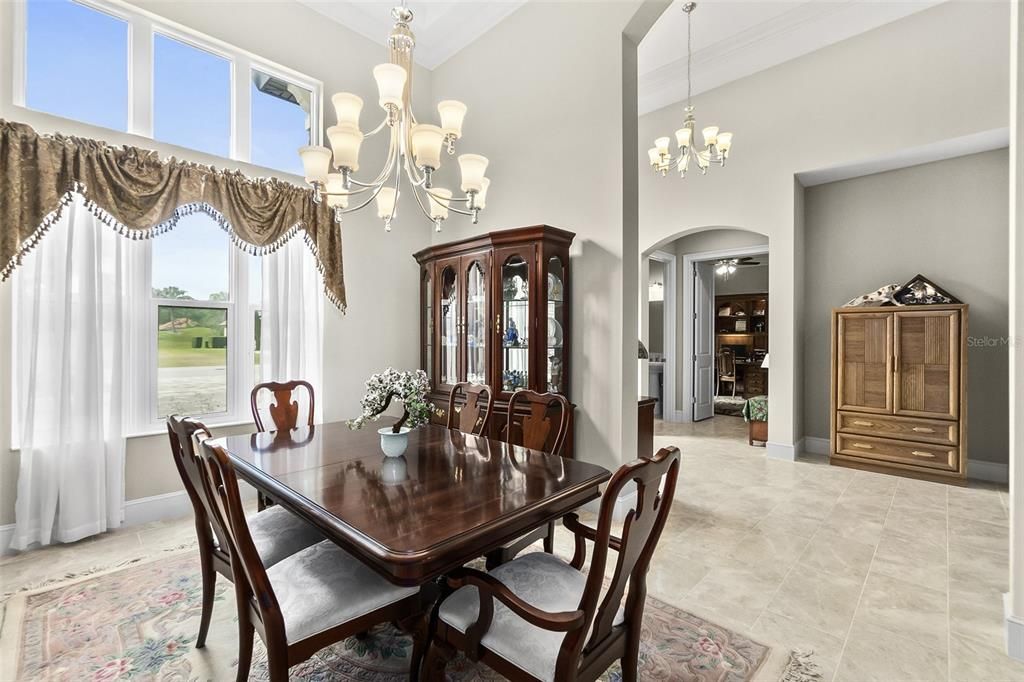 Formal Dining Room w/Custom Chandelier