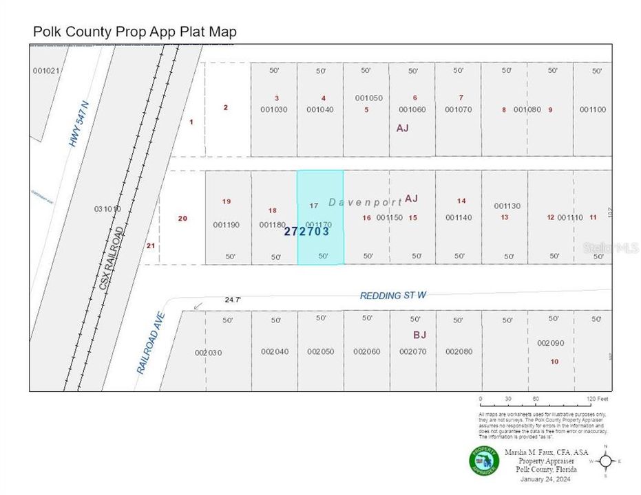 Plat Map provided by Polk County Property Appraiser