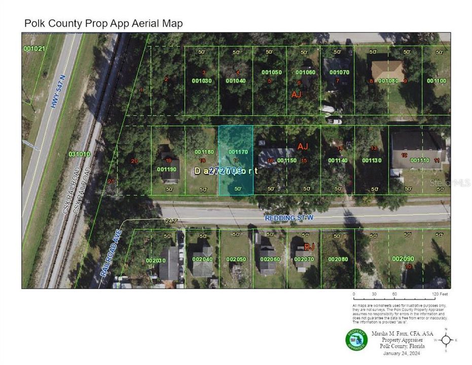 Aerial view provided by Polk County Property Appraiser