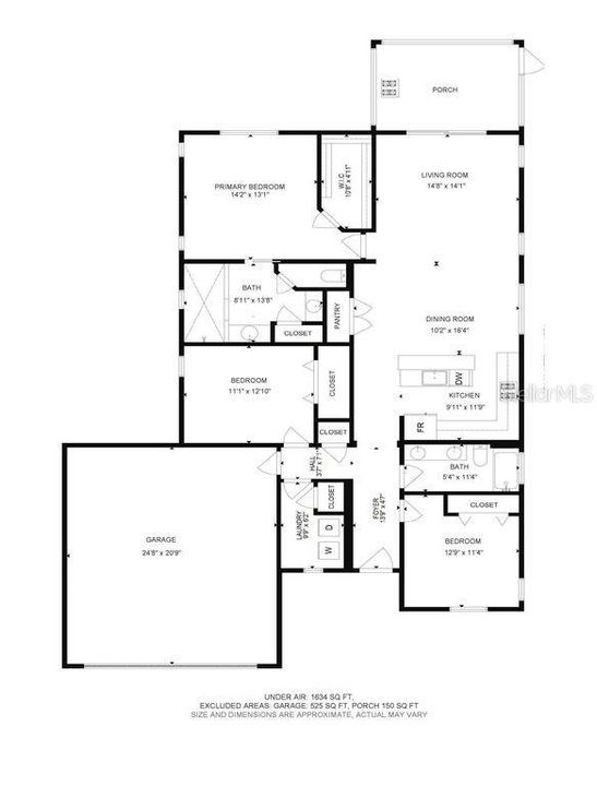 Active With Contract: $539,900 (3 beds, 2 baths, 1634 Square Feet)