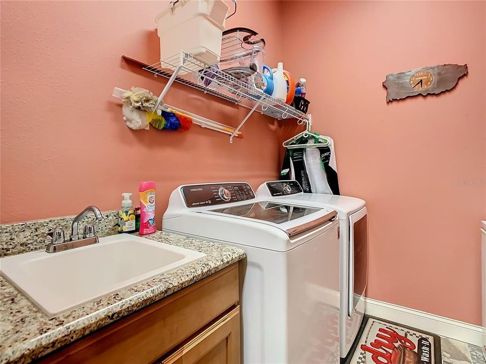 Indoor Laundry room with sink