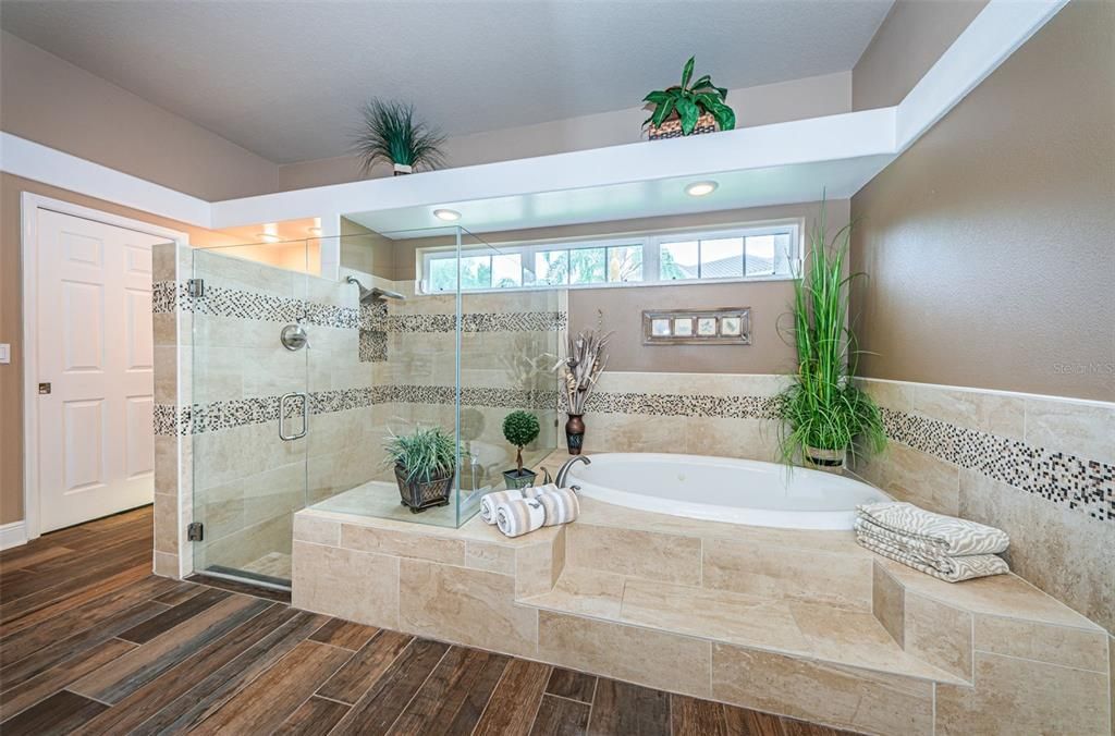 Tub and separate shower!