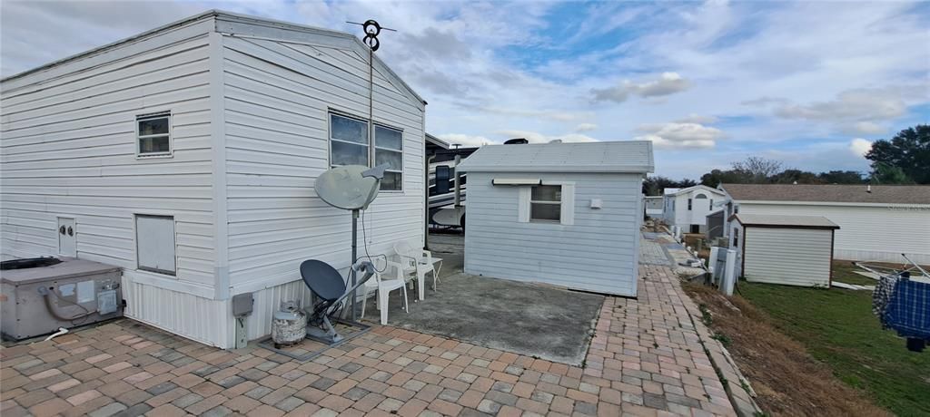 REAR VIEW WITH SIDE OF SHED