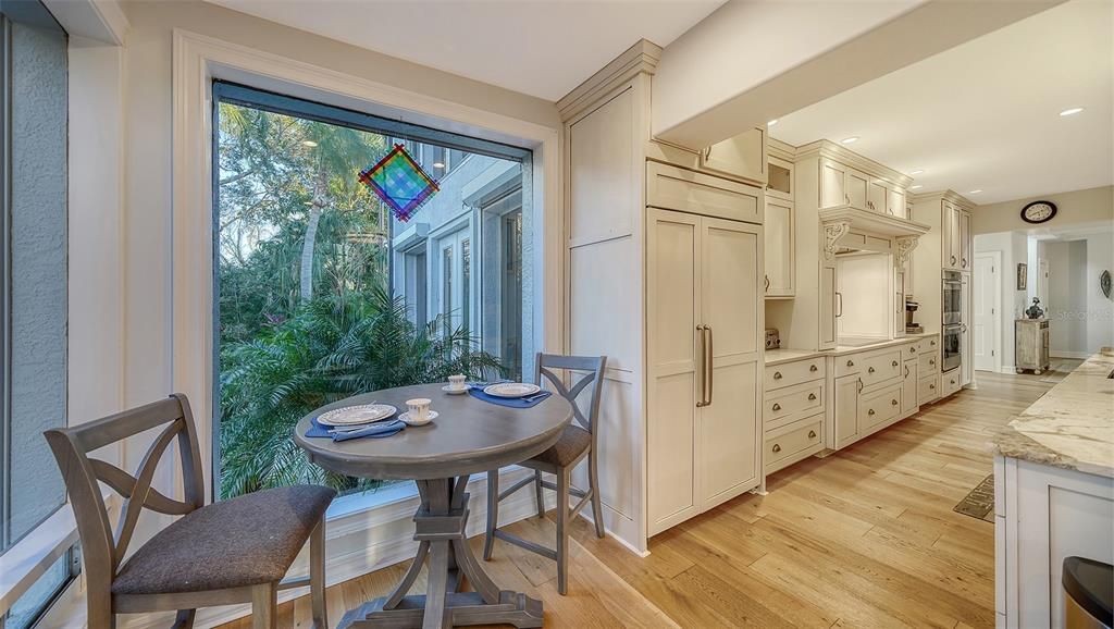 Breakfast nook at kitchen