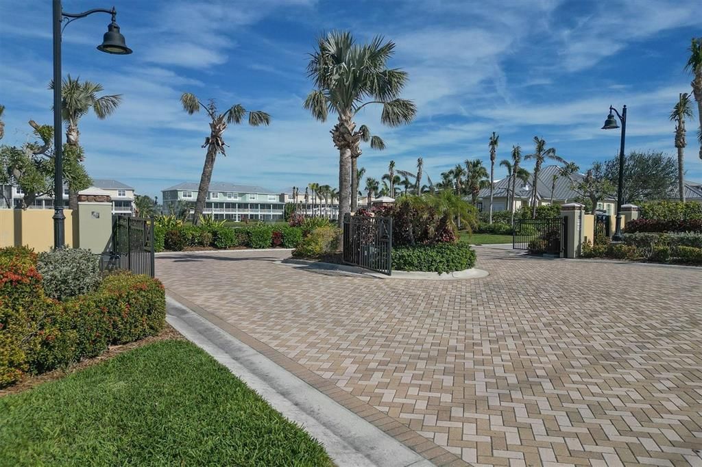 Gated entrance to The Landings at Coral Creek