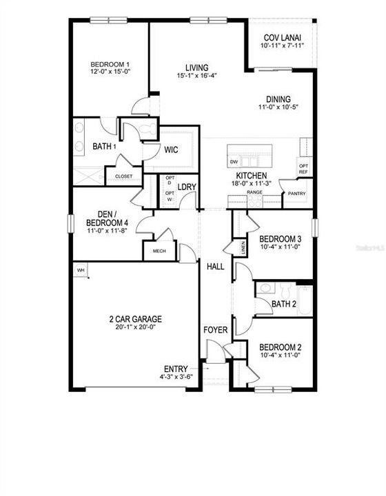 Active With Contract: $351,180 (4 beds, 2 baths, 1828 Square Feet)