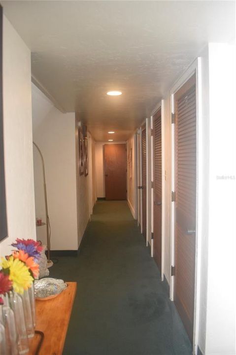 Hall way off main entrance to bedrooms/baths