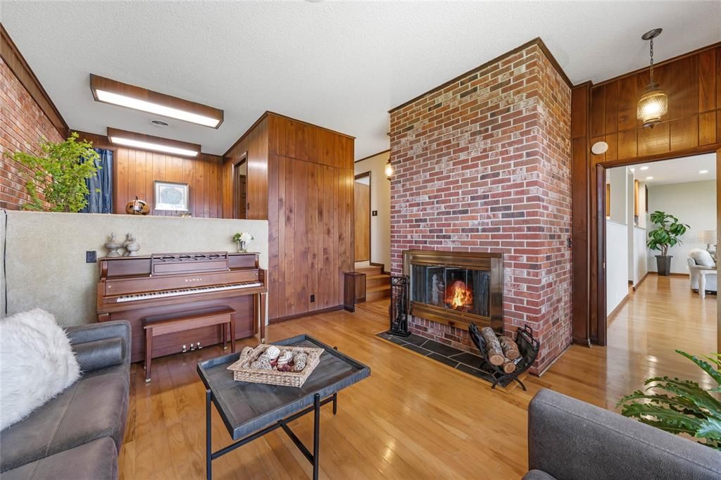 Brick Fireplace