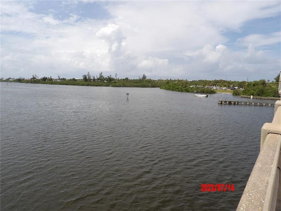 View off the bridge