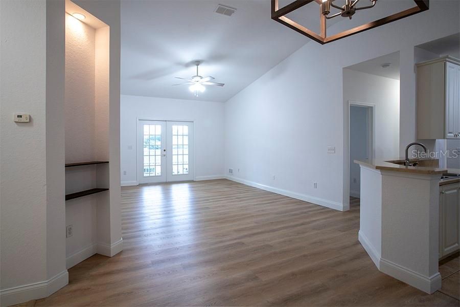 Living Room View From Dining Area