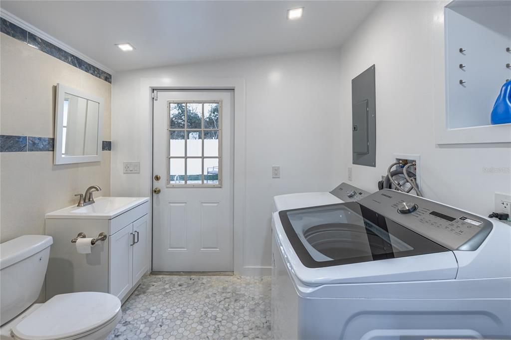 Laundry/Pool Bathroom