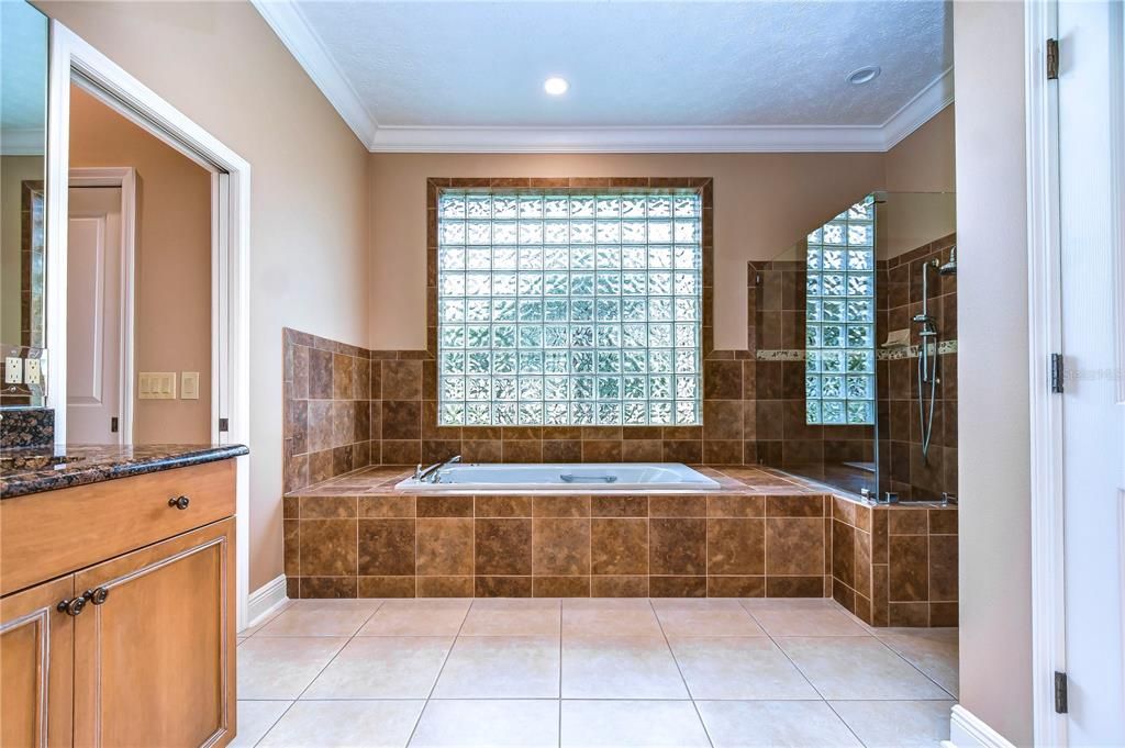 En-suite bath is a spa-like haven!