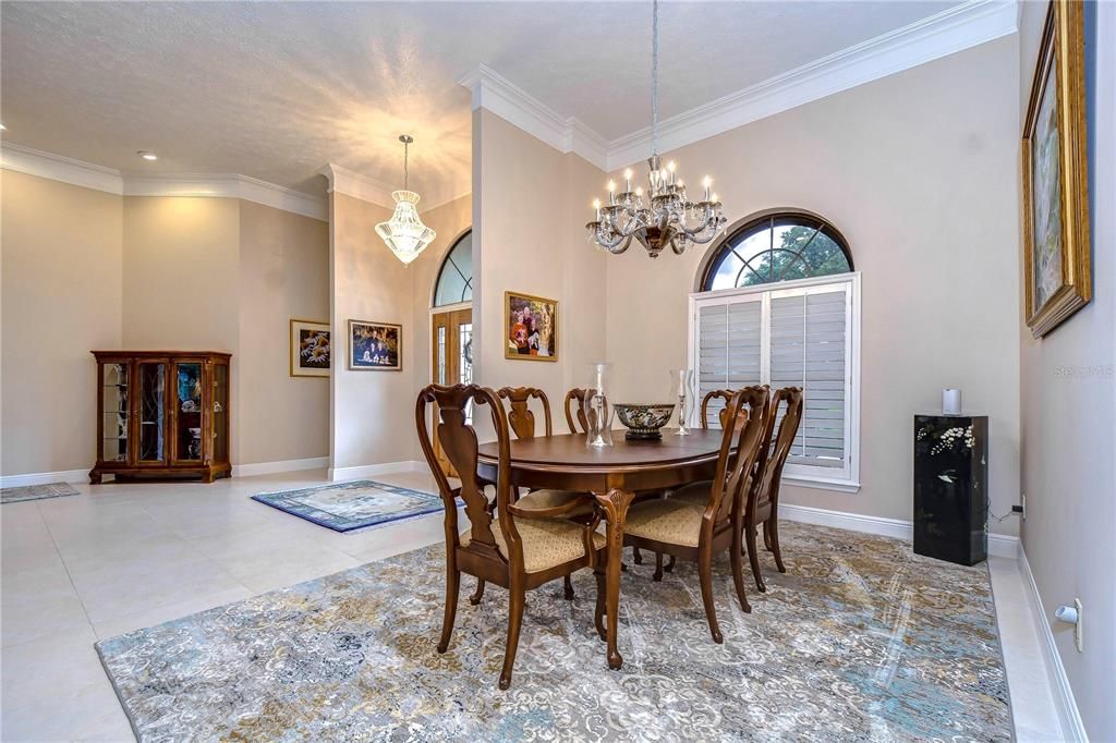 Formal dining room at the front of the home!