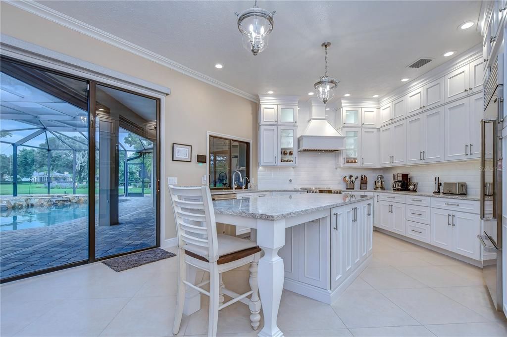 Gourmet kitchen featuring top-of-the-line appliances!
