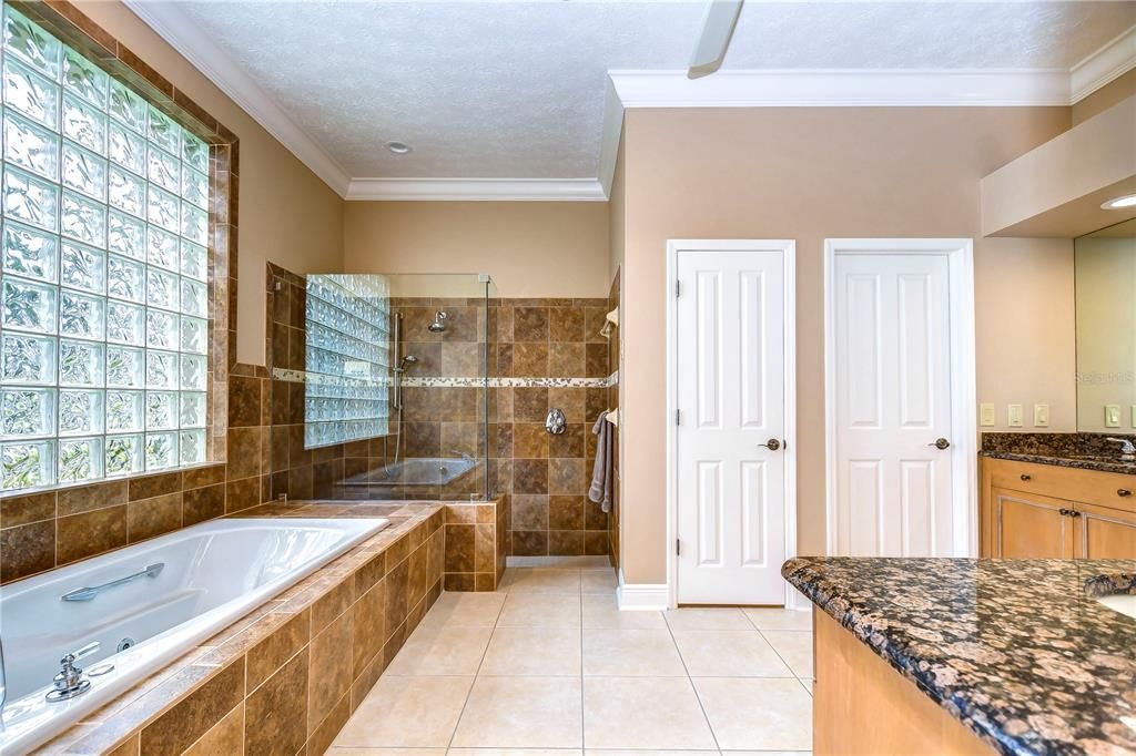 En-suite bath is a spa-like haven!