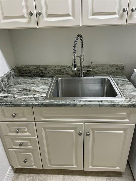 Stainless Steel Sink in Utility Room