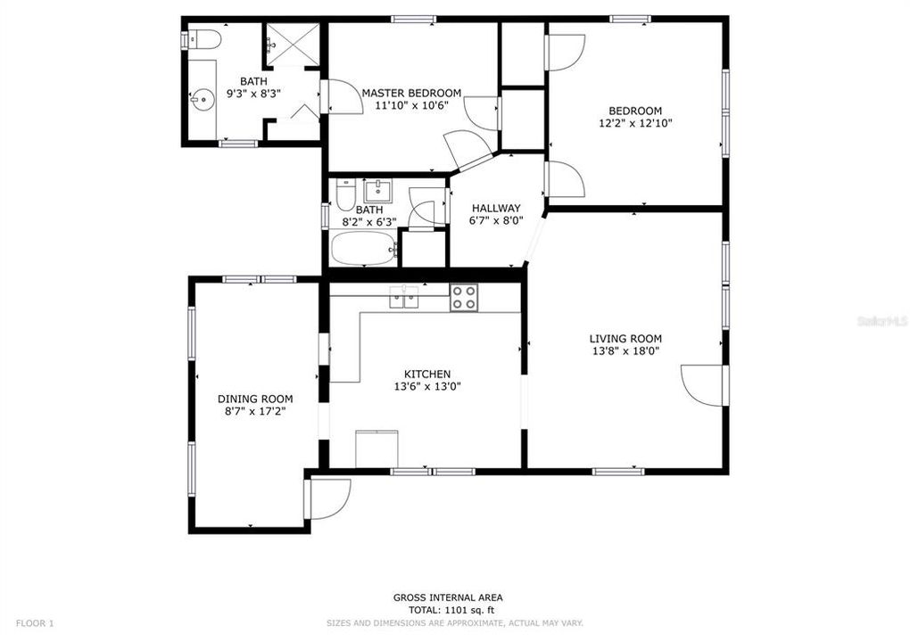 Active With Contract: $240,000 (2 beds, 2 baths, 1058 Square Feet)