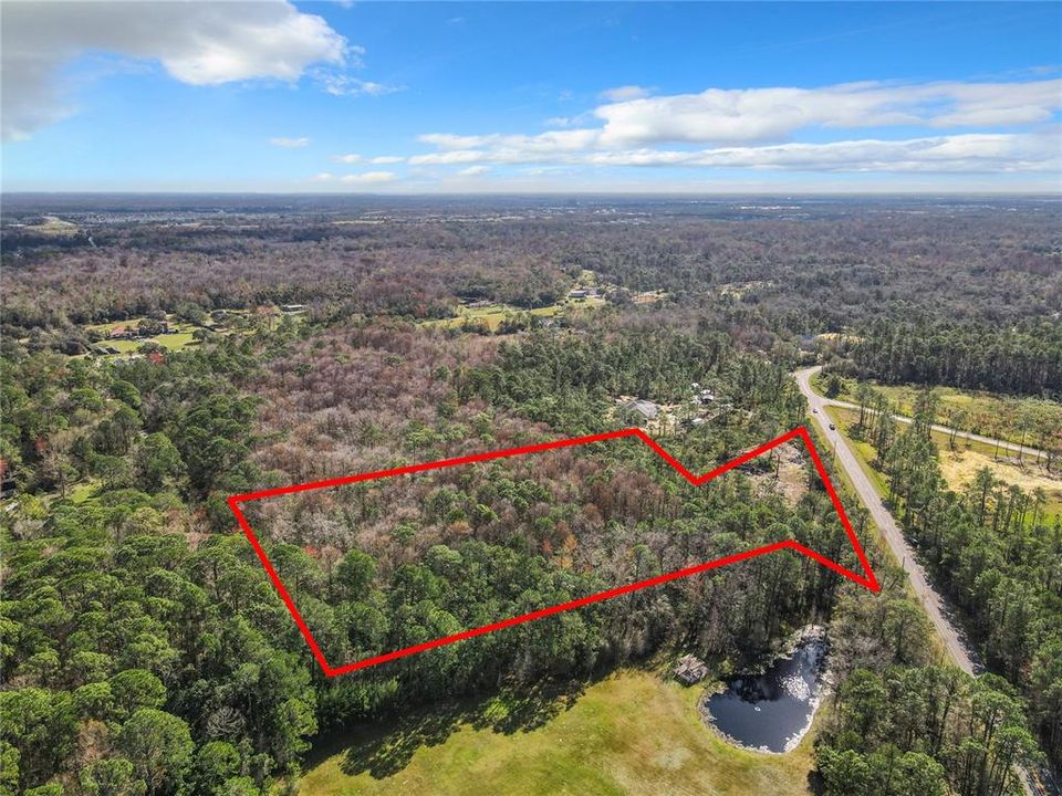 Aerial Boundary lines View - lot 47