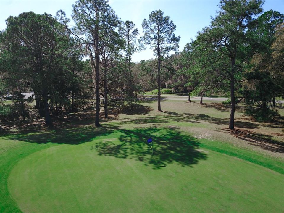 View of lot from golf course
