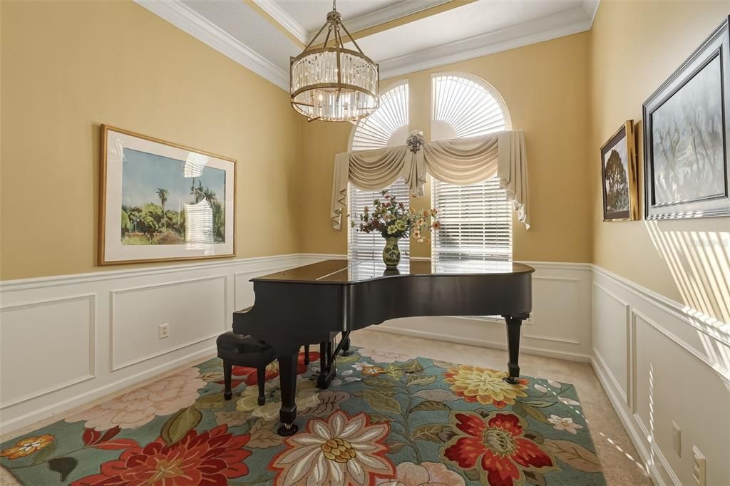 Grand Piano in dining room