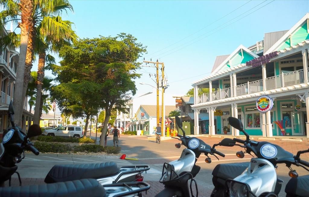 Enjoy Bridge Street in the historic district of Bradenton Beach