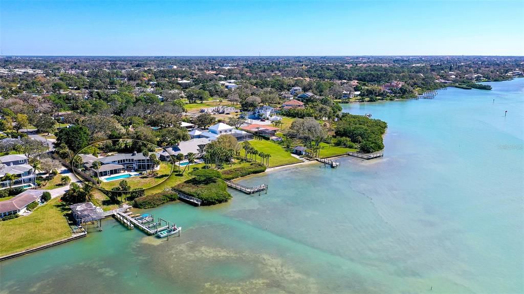 Sitting on a .97-acre lot offering a 100 ft. dock and 130 linear ft. of private water frontage.