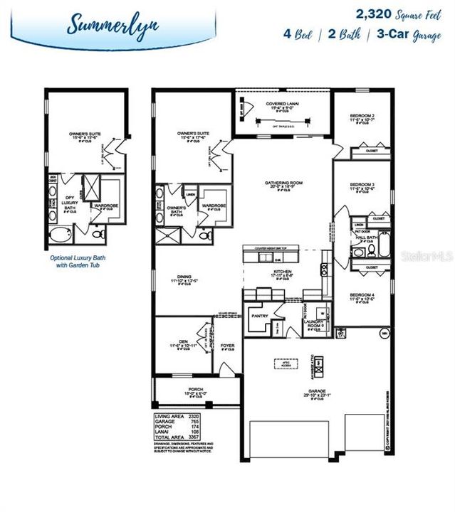 Active With Contract: $377,475 (4 beds, 2 baths, 2320 Square Feet)
