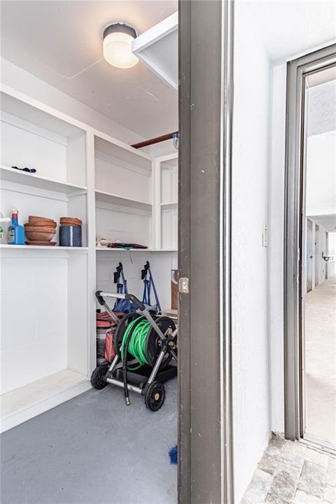 Private, Secure Outside Storage Closet