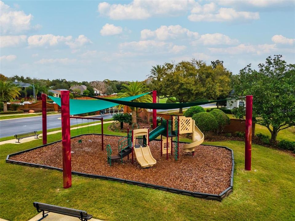 New shaded playground for kids