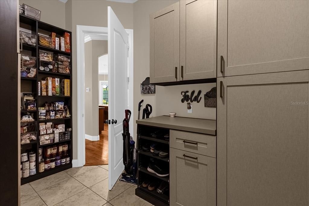 Laundry and pantry room