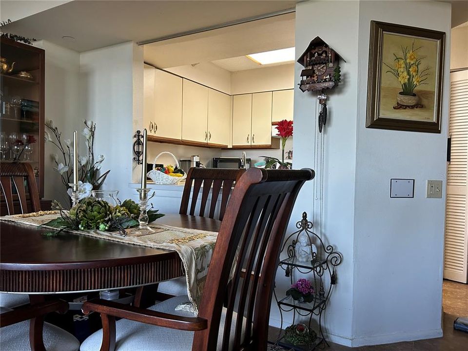 Dining room with kitchen